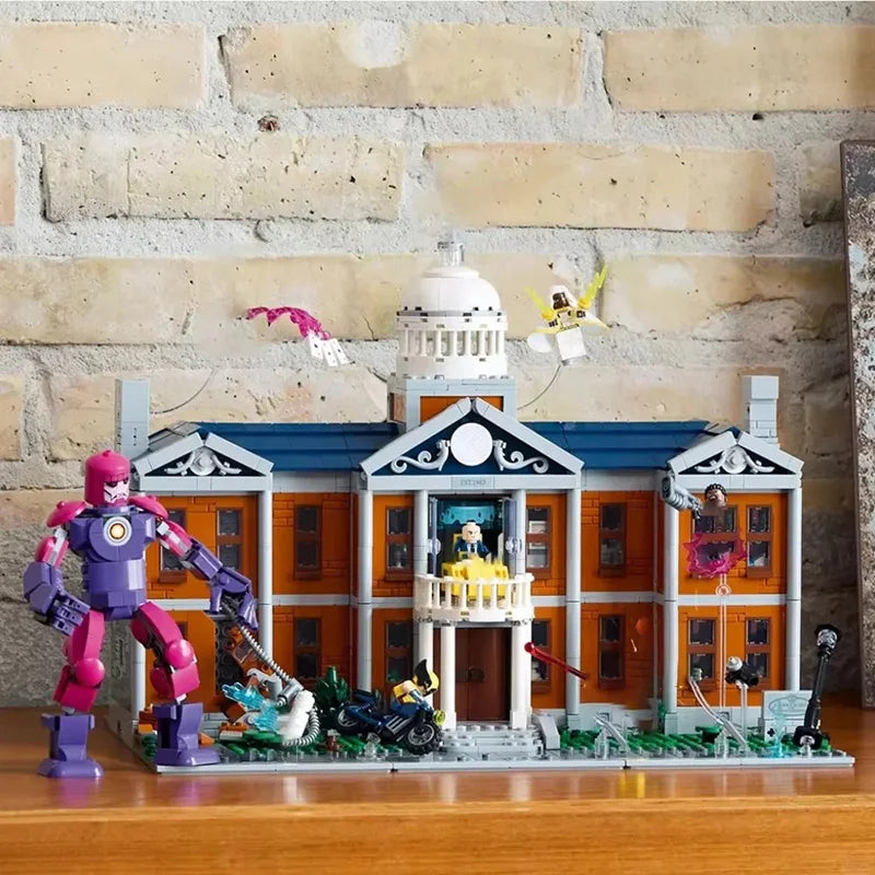 2026 X Mansion Hero Base X-Force Command Center Mutant Showdown Building Block Brick 3093pcs Toy Christmas Birthday Gift