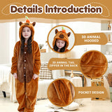 Kids' Capybara Flannel Onesie
