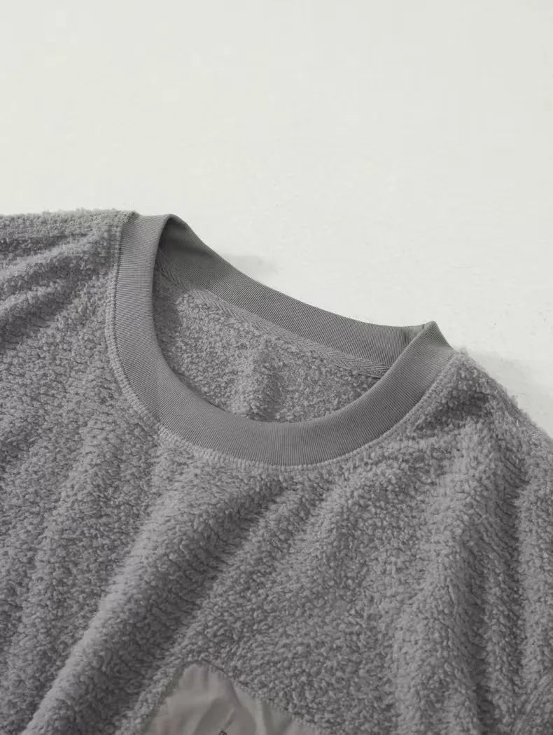 Outdoor Hiking and Cycling Casual Trend Loose and Smooth Fine Wool Soft and Comfortable Warm Base Layer T-shirt for Sports