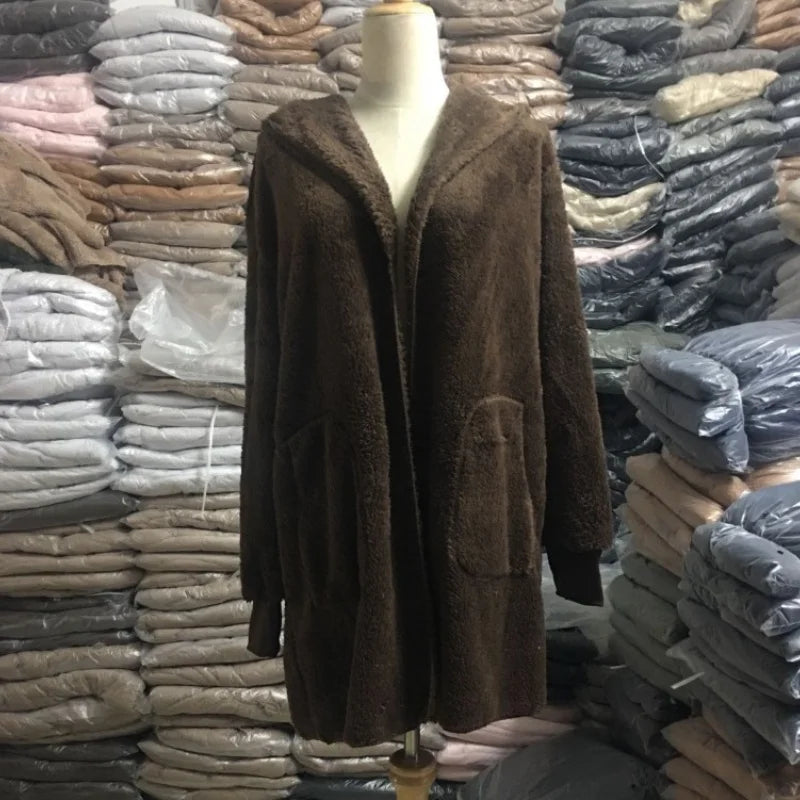 Reversible Fleece Longline Cardigan