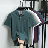 Men's Cotton Bear Embroidery Polo | Korean Style