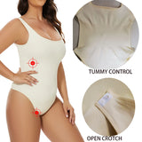 Ribbed Sculpting Seamless Jumpsuit | Firm Compression Shapewear