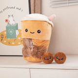 A Bag of Snakes Plush Pillow Cute Boba Tea Cookies Plush Toy Pudding Cake Alien Bat Plushies Hug Pillow Birthday Gift