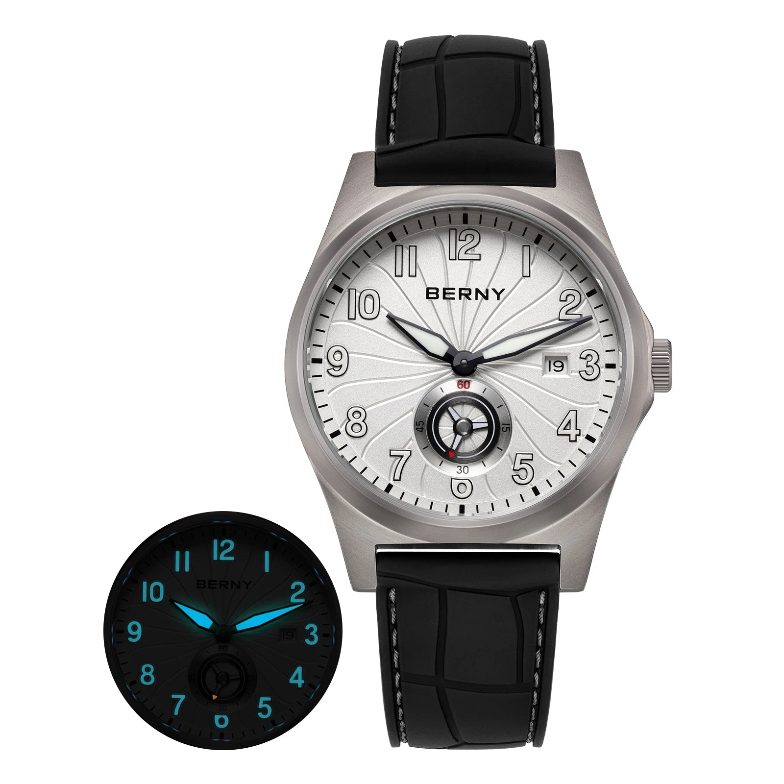 BERNY Full Titanium Automatic Men Watch Super Luminous Mechanical Wristwatch with 10ATM Waterproof Sapphire ST1731 Men Watches