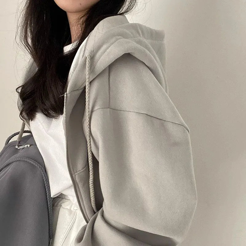 Women’s Fleece-Lined Cropped Hoodie