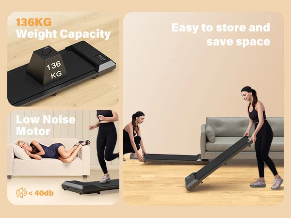 Superun 300 lbs Walking Pad Treadmill 2.5HP – Home Fitness