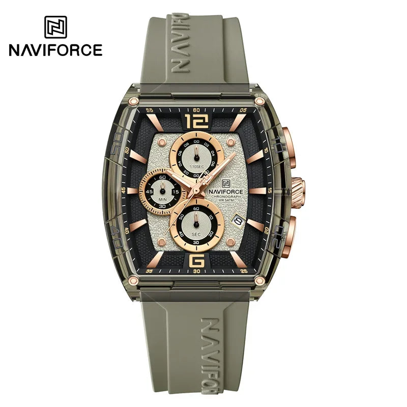 Men’s Waterproof Quartz Watch - Silicone Sport Strap