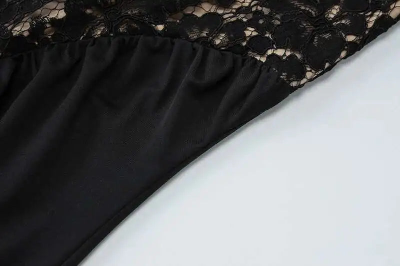 Lace Halter Backless Maxi Dress - Off-Shoulder Bodycon Party Gown