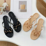 Women's Bow Flip-Flops – Flat Summer Sandals