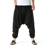 Men's Cotton Linen Loose-Fit Harem Pants