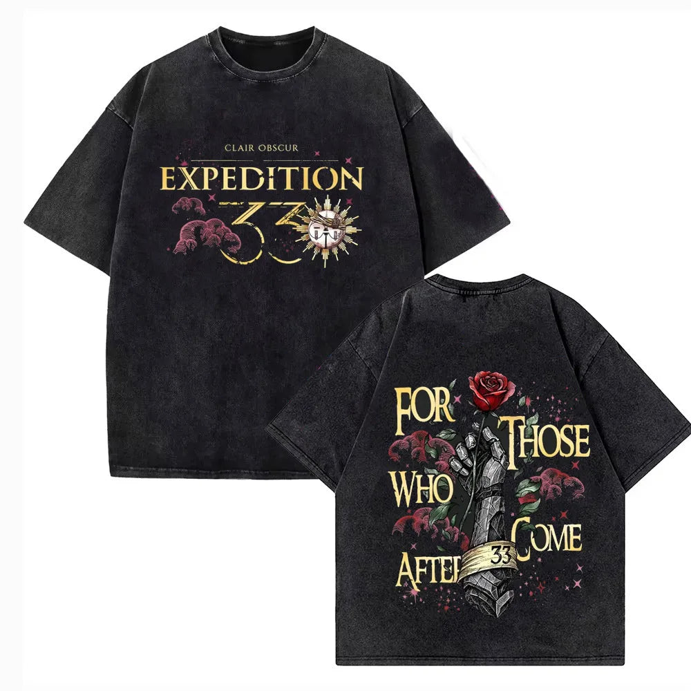 Clair Obscur Expedition 33 Washed Cotton T-Shirt