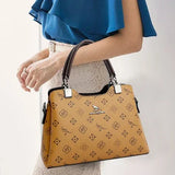 Luxury Handbag Fashion Print Large Capacity Soft Leather Women Shoulder Crossbody Bag Leisure Designer Ladies Purses and Handbag