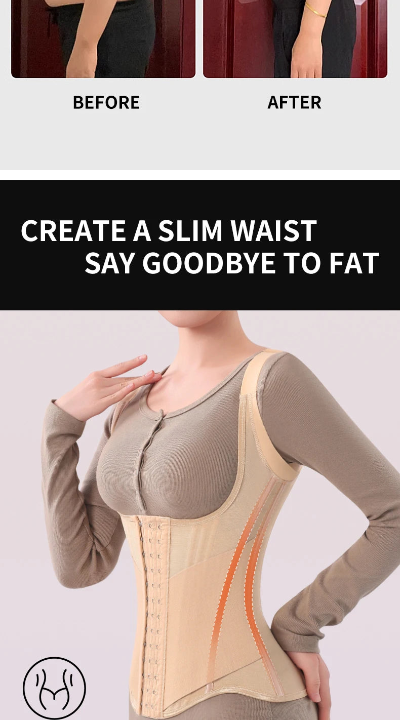U-Shaped Waist Trainer Corset & Firm Control Body Shaper Tank Top