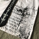 Men’s Y2K Gothic Skull Graphic Shirt