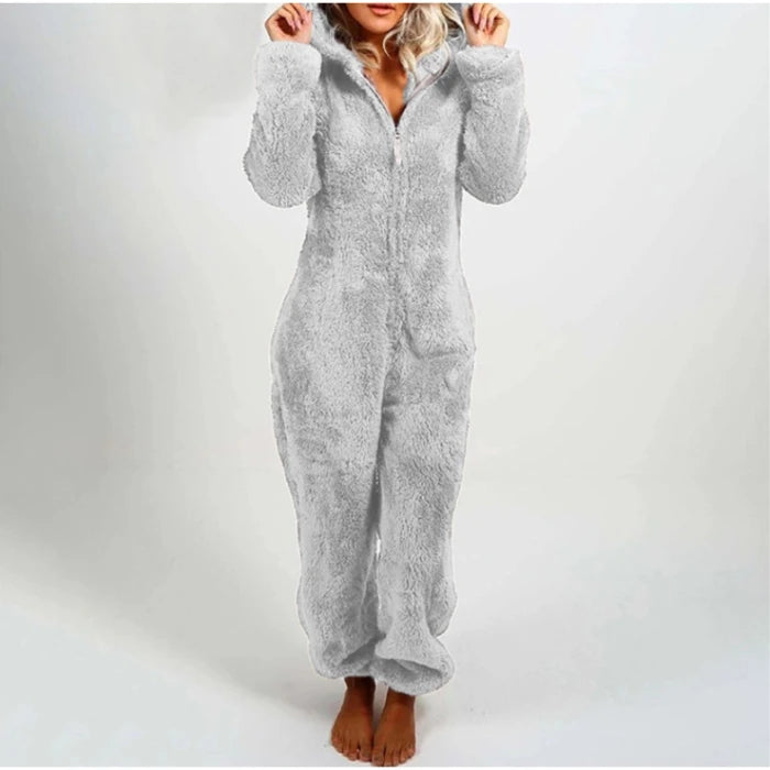 Women’s Elegant Hooded One-Piece Jumpsuit