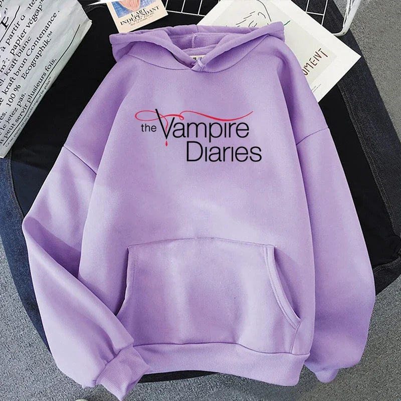 The Vampire Diaries Fleece Pullover Hoodie
