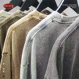 Men's Washed Cotton T-Shirt, Loose Fit 275gsm