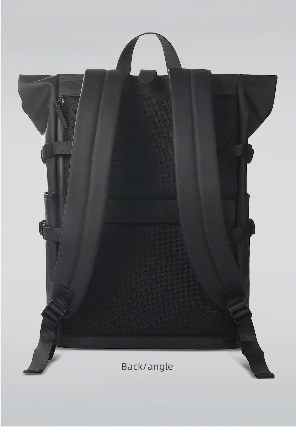 Heroic Knight Men's Backpack Waterproof Roll Top Backpack Women Travel Expandable USB Charging Large Capacity Laptop Bag Mochila