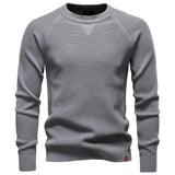 AIOPESON Men's Raglan Polo | Henley Collar Thermal Shirt
