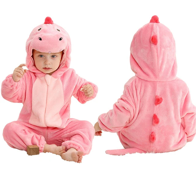 Plush Hooded Baby Winter Romper