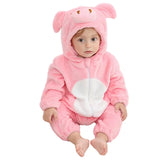 Plush Hooded Baby Winter Romper
