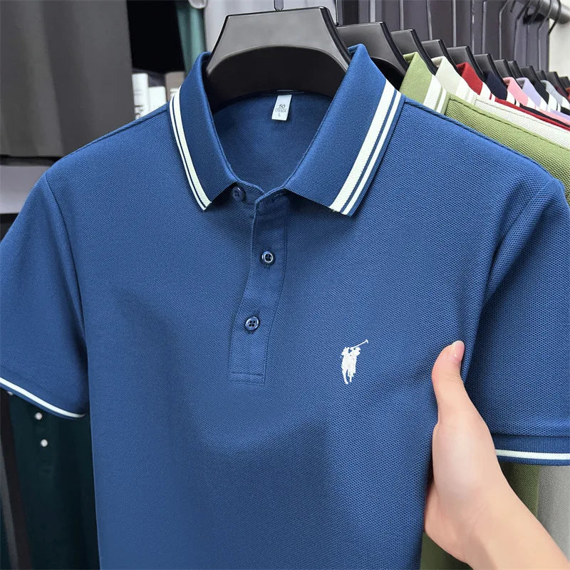 Men's Premium Cotton Polo Shirt | Embroidered Classic Fit