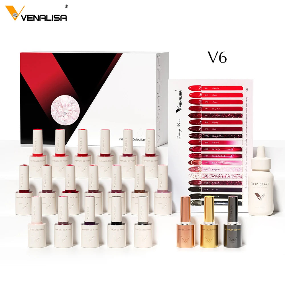 VENALISA 10ml Gel Polish Set | HEMA-Free | 90 Colors