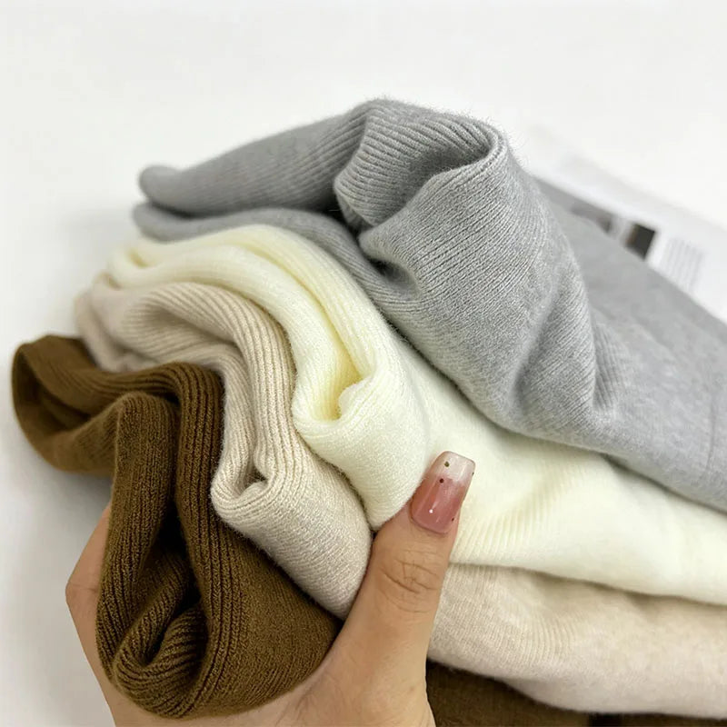 Women's Mock Neck Slim Fit Knit Sweater