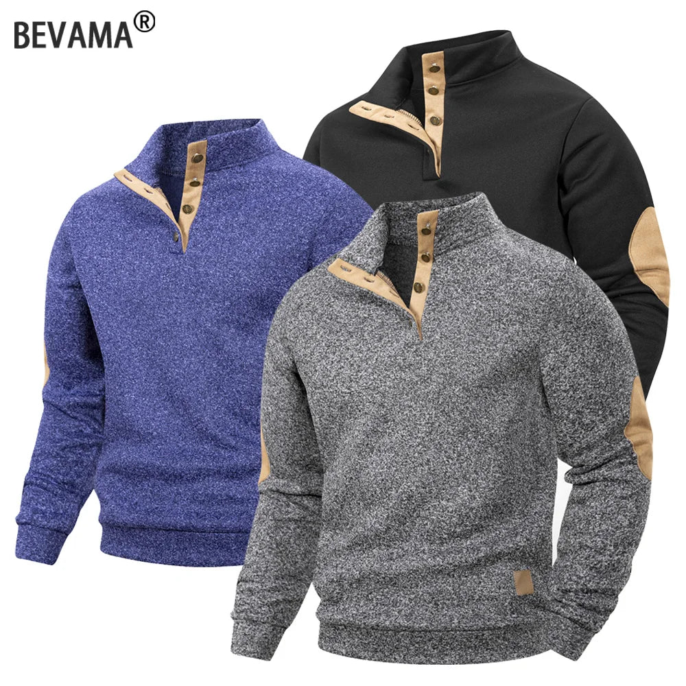 Men’s Casual Henley Pullover