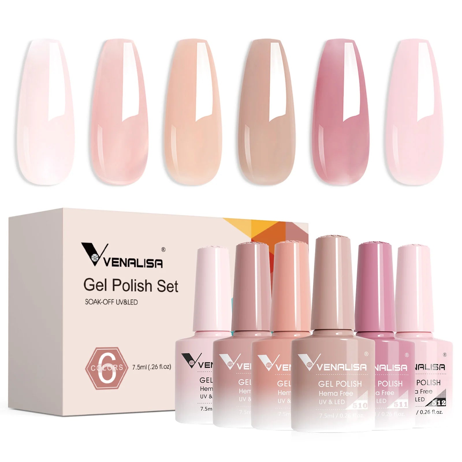Venalisa HEMA-Free Gel Polish Kit – Autumn Color Collection