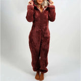 Women’s Elegant Hooded One-Piece Jumpsuit