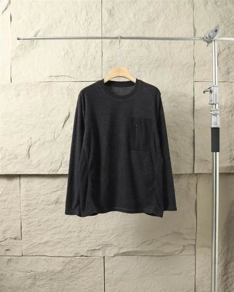 Outdoor Hiking and Cycling Casual Trend Loose and Smooth Fine Wool Soft and Comfortable Warm Base Layer T-shirt for Sports