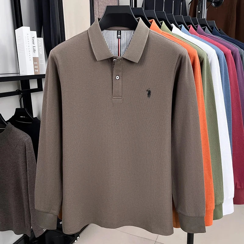Men's Premium Cotton Embroidered Polo Shirt – Smart Casual