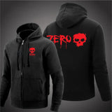 Zero Skateboard Logo Men's Harajuku Zipper Hoodie