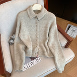 Women's Turtleneck Button-Front Cardigan