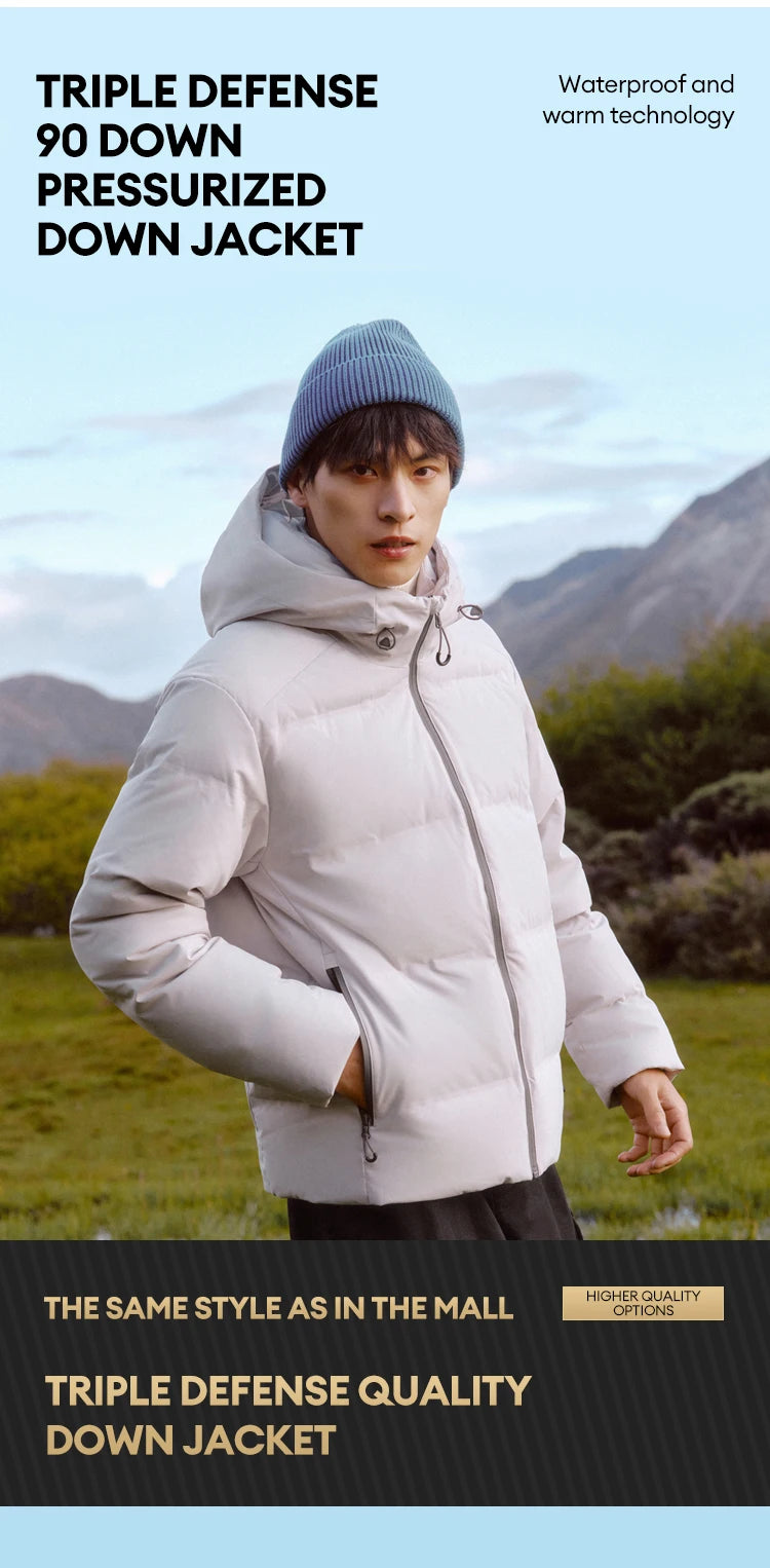 Semir Men's Premium Hooded Down Jacket