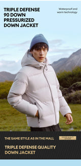 Semir Men's Premium Hooded Down Jacket