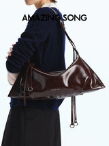 Amazing Song Donut Dumpling Bag Retro Suede Large Capacity Fashionable Bag