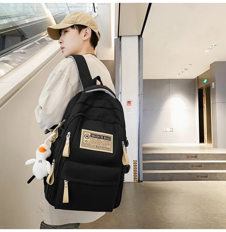 Fashion Big Student School Backpack Rucksack Girls Boys School Bag High Capacity Women Backpack Female Leisure Travel Mochila