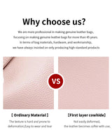 Women's genuine leather handbag fashionable retro designer luxury bag high-quality cowhide large capacity casual shopping bag