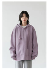 Women’s Relaxed Longline Zip-Up Hoodie
