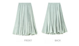 Sentubila Flowy A-Line Skirt – Iridescent Sheen