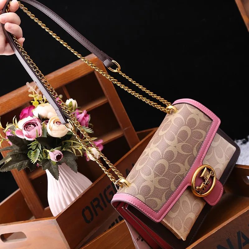 Color-Contrast Designer Crossbody Bag