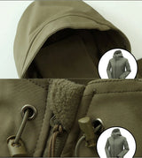 Men's Fleece Tactical Parka & Cargo Jacket Set
