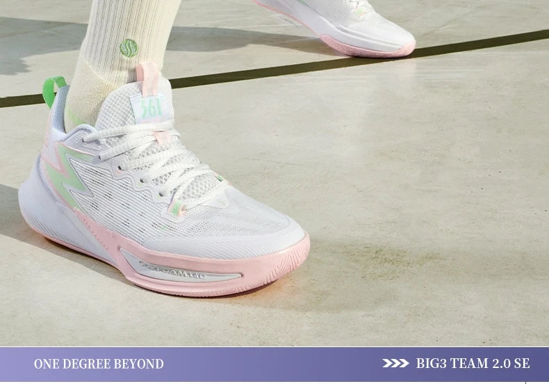 361 Degrees BIG3 Team 2.0 SE Men Basketball Shoe New Breathable Wear-resistant Stable Rebound Non-slip Male Sneakers 672511119