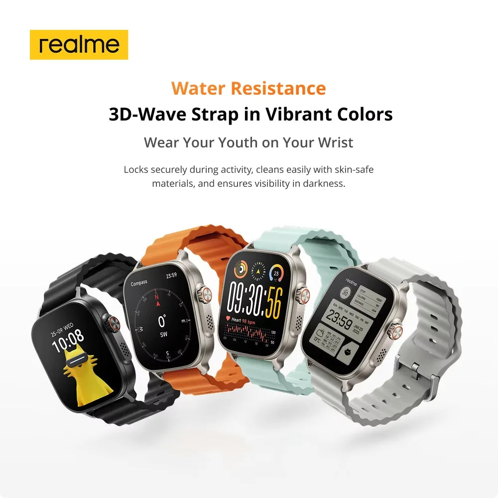 realme Watch 5 – 1.97" AMOLED GPS Smart Watch, 14-Day Battery