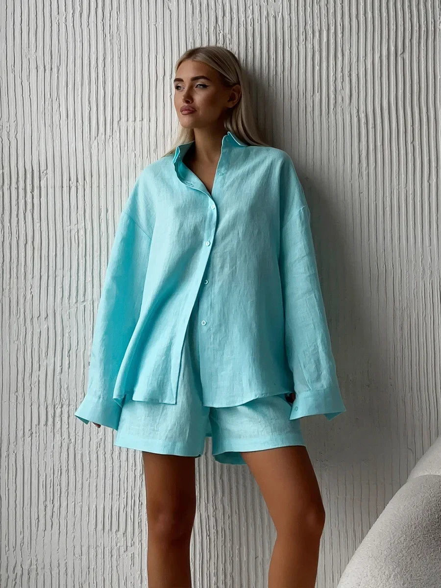 Women’s 100% Cotton Cozy Lounge Set