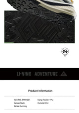 Li-Ning Men's DI LU V2 Trail Running Shoes Long Distance BOOM Cushion LiNing Wearable Anti-Slip Sneakers ARNV001