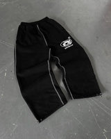 Men's Y2K Embroidered Wide-Leg Pants