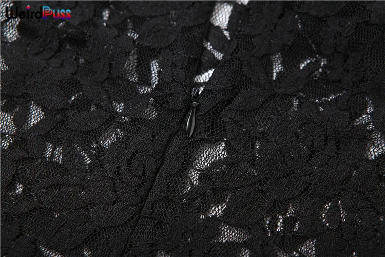 Sheer Lace Bodycon Maxi Dress